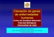 Clonacion genes enfermedades - Universidad de Jaén · PDF fileAutosómica dominante 3-9,5 Autosómica recesiva 2-2,5 Ligada al cromosoma X 0,5-2 Trastornos cromosómicos 6-9 Malformaciones