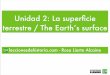 Unidad 2: La superﬁcie terrestre / The Earth’s surface · PDF fileLa superﬁcie terrestre no es plana, en algunas partes es más alta que en otras. ... El litoral costero es donde