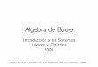 Algebra de Boole - catedra.ing.unlp.edu.ar 1... · Sergio Noriega –Introducción a los Sistemas Lógicos y Digitales -2008 Algebra de Boole FUNCIONES CANÓNICAS: Son aquellas formadas