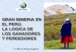 Gran mineria en peru …cajamarca.de/mine/arana-mineria.pdf · Porcentaje de oro producido con lixiviación de cianuro: ... desvinculada de la actividad económica local. Sin 