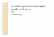 La sociología fenomenológica de Alfred de Alfred Schutz · PDF fileL t bii d l fl d l La apuesta era ambiciosa: devolver el foco de la sociología al estudio de los sujetos después