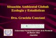 Situación Ambiental Global: Ecología y Estadísticas Dra ... · PDF fileSituación Ambiental Global: Ecología y Estadísticas Dra. Graciela Canziani ... El problema no es el cambio