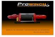 Manual Prowinch Series PWKDJ (Español) - · PDF fileEste producto funciona con motor trifásico y transmisión planetaria NGW, usando un gancho y cable de acero. El freno es de discos
