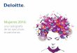 Mujeres 2015 - fotos - · PDF fileEl estudio de mujeres ejecutivas realizado anualmente por Deloitte, tiene como ﬁnalidad obtener una medición entre las principales empresas del