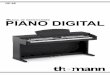 PIANO DIGITAL DE INSTRUCCIONES · PDF file¡Felicidades por haber comprado este piano digital! ... estilos, grabar, reproducir/stop, acompañamiento, melodías 1 ~ 5, estilo, voz,