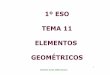 1º ESO TEMA 11 ELEMENTOS GEOMÉTRICOS - …iesaricel.org/rafanogal/eso/1eso-12-13/1eso-t11-elem geom-teor/1eso... · 1 1º eso tema 11 elementos geomÉtricos profesor: rafael nÚÑez