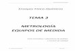 TEMA 3 METROLOGÍA -  · PDF filemetrologÍa equipos de medida gs – ensayos fÍsico-quÍmicos pág. 3