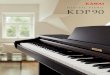 DIGITAL PIANO KDP90 - Kawai Musical Instruments ... · PDF fileUna introducción excepcional a la calidad de Kawai. Conveniencia de un Piano Digital Completando el mecanismo de teclado