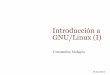 Introducción a GNU/Linux - Grado, Máster y Doctorado en ...cmalagon/seguridad_informatica/linux/intro... · Edición con Vi Trabajar con varios ficheros (buffers) $ vi file1 file2