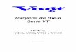 Máquina de Hielo Serie VT - Vogt Ice · PDF fileTabla de Entradas y ... (Control Electrónico de Temperatura) ... considerarse vacío de refrigerante líquido R404A cuando la presión