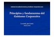 Principios y fundamentos del Gobierno Corporativo corporativo...Leonardo Jara G. Segundo Por su parte, el segundo estudio, también muy reciente, recomienda que las empresas se comprometan