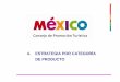 4. ESTRATEGIA POR CATEGORÍA DE · PDF fileExcursiones realizadas en los puertos mexicanos que reciben cruceros y ... cantidad de puertos y a su cercanía con el principal mercado
