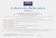 Librería ebraica - Noticias del Mundo  · PDF fileenciclopédico. €45.00EUR 15. Ibn Sabara, Josef Ibn Meir Llibre d'ensenyaments delectables, Sèfer Xaaixuim. Barcelona, Alpha,