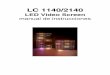 LC 1140/2140 - Martin - Professional Lighting - Frontpage Manual de instrucciones LC 1140/2140 Introducción Gracias por elegir la unidad LC 1140/2140, un sistema modular de paneles