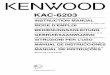B64-3355-00 00 E - kasc.kenwood.com · La salida del altavoz cambia automáticamente a mono ... • Cuando un cable de masa del aparato central (receptor-reproductor de casetes, reproductor