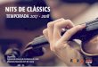 NITS DE CLÀSSICS - valls.cat · Banc Popular i Cziffra. Ravel, Quartet Opus 35 en Fa Major Mendelssohn, Quartet Opus 81 Granados, Danses espanyoles Escaich, Tango virtuoso 
