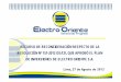 RECURSO DE RECONSIDERACIÓN RESPECTO DE LA … · 3 Fundo Caobal 10 ‐ 22.9 kV Juanjui Mariscal Cáceres 125 0.113 GS‐994‐2010 4 Electrificación 