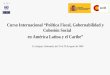 Curso Internacional “Política Fiscal, Gobernabilidad y ... · Curso Internacional “Política Fiscal, Gobernabilidad y Cohesión Social en América Latina y el Caribe ... El FMI:
