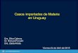 Casos importados de Malaria en Uruguay - infectologia.edu.uy · Consumidor ocasional de marihuana y alcohol. ... -Domínguez-Castellano A. Tratamiento actual de la malaria en adultos