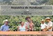 Republica de Honduras - cepal.org sostenible de Honduras mediante la formulación, coordinación, ... •Tres pisos (cafe, madera, guama) Tipo de procesamiento •Compacto •Tradicional