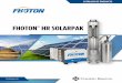 FHOTON HR SOLARPAK - Franklin Electric - Latin America - …€¦ ·  · 2017-08-16Software patentado que proporciona una mayor protección contra el funcionamiento en seco y el