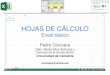 HOJAS DE CÁLCULOpersonales.unican.es/corcuerp/Excel/Slides/Excel_new1… ·  · 2015-10-29• En un libro de trabajo existen varias hojas de cálculo. Por defecto aparece una hoja