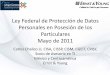 Presentación de PowerPoint - eyboletin.com.mx · Ley Federal de Protección de Datos Personales en Posesión de los Particulares. Mayo de 2011. Carlos Chalico LI, CISA, CISSP, CISM,