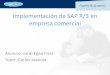 Implantación de SAP R/3 en empresa comercialopenaccess.uoc.edu/webapps/o2/bitstream/10609/14843/7...ofrece SAP podemos ya detectar las siguientes necesidades para la implantación: