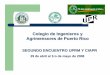 Colegio de Ingenieros y Agrimensores de Puerto Ricoprltap.org/eng/wp-content/uploads/2013/03/Beneficios-de-la... · Agenda zPropósito Colegio de Ingenieros y Agrimensores de Puerto
