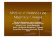 Modulo ii: balances de materia y energia - cef - universidadcef.uca.edu.sv/.../2011_12_cursoMAGMA/balance_de_materia_y_ener… · ¾Principio de conservación de la masa y ecuación