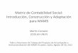Matriz de Contabilidad Social: Introducción, Construcción ... · La Matriz de Contabilidad Social • La principal fuente de información para ... p p r v h h d g o v r o w t a