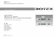 ROTEX RoCon UFH Manual de instrucciones - daikin.es · 1 Acerca de este manual de instrucciones ... independientes con suelo radiante. Un uso distinto no se considerará conforme