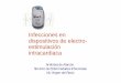 Infecciones en dispositivos de electro- estimulación ...seicav.org/wp-content/uploads/2014/10/dr._de-Alarcon.pdf · 600 700 2000 2003 2006 2009 2012 año nº implantes ... • Aislamiento