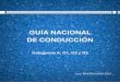 GUÍA NACIONAL DE CONDUCCIÓN - rocha.gub.uy · Agradecemos a las Intendencias Departamentales y a UNASEV por las imágenes cedidas para la realización de este manual. Nota: 