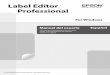 Label Editor Professional User's Guidelabelworks.epson.com/wp-content/uploads/2017/10/Label-Editor... · • Conexión de dos o más productos a un solo equipo: Es necesario instalar
