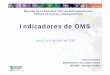 Indicadores de OMS - INICIO | .:: ORAS CONHU / Organismo Andino de … 04 2010 Indicad CAM Dra... · 2017-05-05 · • Reconocimiento de los medicamentos y tecnologías esenciales