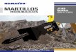 MARTILLOS JTHB HIDRÁULICOS · 2017-09-06 · Nota: ver manual de operación y mantenimiento. Filtro Komatsu: cada 250 horas (principal/ adicional) Aceite Komatsu: cada 1.000 horas