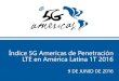 Índice 5G Americas de Penetración LTE en América Latina 1T ...€¦ · ACERCA DE 5G AMERICAS La voz de la 5G y LTE en las Américas 5G Americas es una organización sin fines de