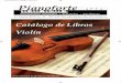 Catálogo de Libros Violín - Tenerife Pianofortepianofortetenerife.es/pdf/libros/libros_violin.pdf · Suzuki: -Volumen 1-Volumen 2 M.Crickboom:-El violin Vol1-Chant et Mor. Volumen