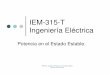IEM-315-T Ingeniería Eléctricawebapp.pucmm.edu.do/WebSISE/Estudiante/materias/201120122/SD-I… · IEM-315. Unidad II: Potencia en el Estado Estable. Profesor Julio Ferreira. IEM-315-T