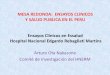 MESA REDONDA: ENSAYOS CLINICOS Y SALUD … clínicos en... · icon clinical research perÚ s.a. 1 ... pharmaceutical research associates peru sac 2 ... universidad peruana cayetano