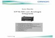 CP1E-NA con Analogía Integrada - tecnical.cat · frecuencia (ModBus-RTU), PLC´s de la serie CJ1M o CP1 (intercambio de datos vía PLC Link), ... . 4.1.6 Entrada configurada de 4