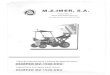 M.Z.IMER, S.A. - seralfe.com 1500HDA.pdf · Freno de servicio hidráulico, accionado por pedal y mecánico, el de estacionamiento, accionado por palanca con retenedor. Batería de