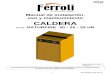 uso y mantenimiento CALDERA - ferroli.com · 1.5 Combustible y uso ... 2.1 Condiciones de suministro, transporte y ... dados en este manual de instalación, uso y mantenimiento para