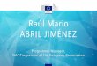 Raúl Mario ABRIL JIMÉNEZ - ec.europa.eu · Raúl Mario ABRIL JIMÉNEZ Programme Manager, ISA² Programme of the European Commission