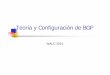Teoría y Configuración deía y Configuración de BGP€¦ · Programa UsodeatributosdeBGPUso de atributos de BGP Implementando IBGP Implementando EBGP EnfasisenEstabilidadEscalabilidadEnfasis