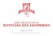 EAST HIGH SCHOOL NOTICIAS DEL LEOPARDOeast.slcschools.org/community/ptsa/documents/EHS... · El Stash del Leopardo necesita 1-2 más voluntarios para cada turno en mayo (7:15-7:40
