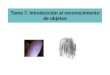Tema 7. Introducción al reconocimiento de objetosalojamientos.us.es/gtocoma/pid/tema7.pdf · Las técnicas biométricas se basan en medir al usuario, directa o indirectamente, para