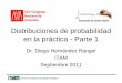 Taller de Probabilidad Parte 1 - … · Distribuciones de probabilidad en la práctica - Parte 1 Dr. Diego Hernández Rangel ITAM Septiembre 2011