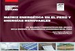 MATRIZ ENERGÉTICA EN EL PERÚ Y ... - library.fes.delibrary.fes.de/pdf-files/bueros/peru/10182.pdf · de toda la matriz energética, ... tado final esperado, sino con la funcionalidad
